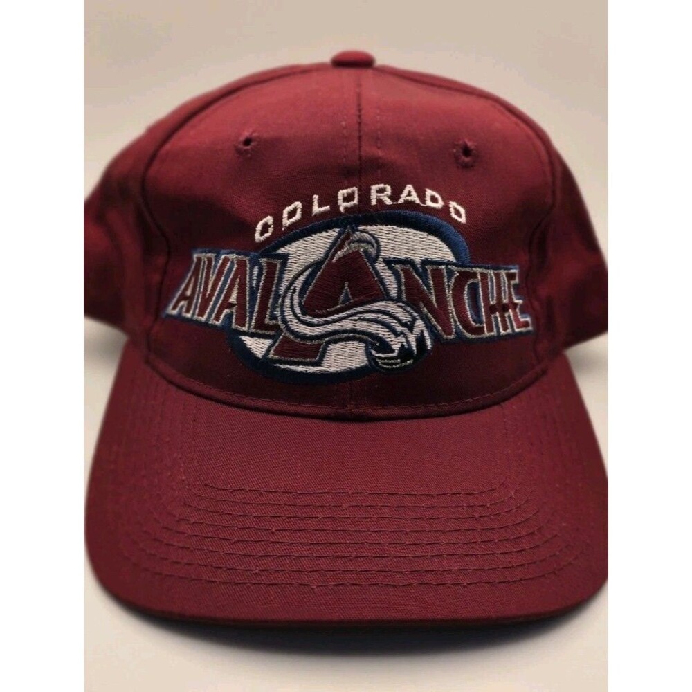 Vintage Colorado Avalanche Starter Hat Snapback 90s Maroon NHL